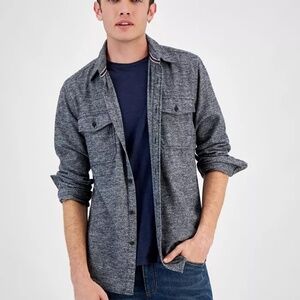 Gray Button Down 100% cotton Shirt